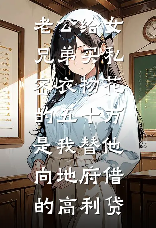 老公给女兄弟买私密衣物花的五十万，是我替他向地府借的高利贷